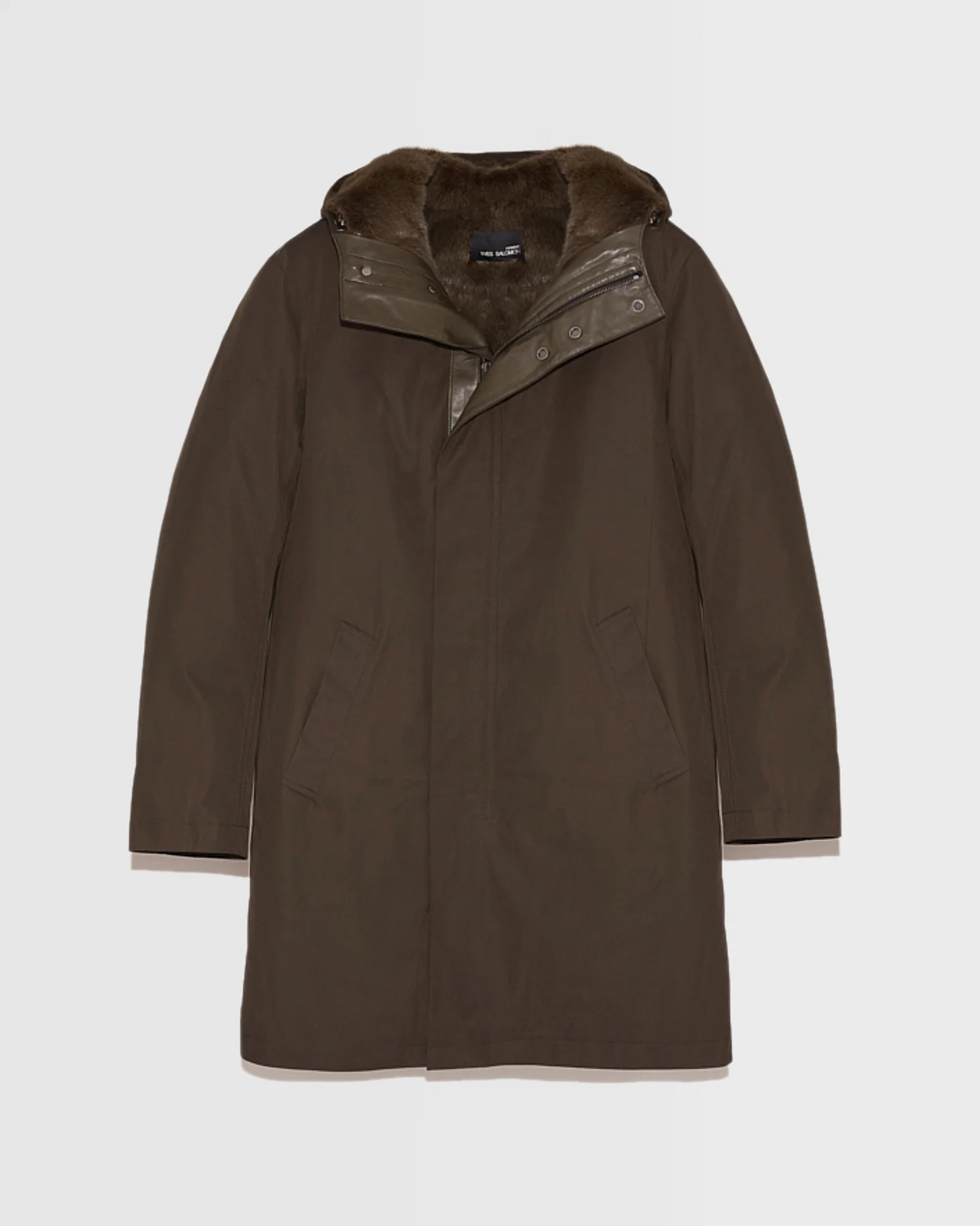 Hooded Coat In waterproof Gabardine And Mink fur – Image 5