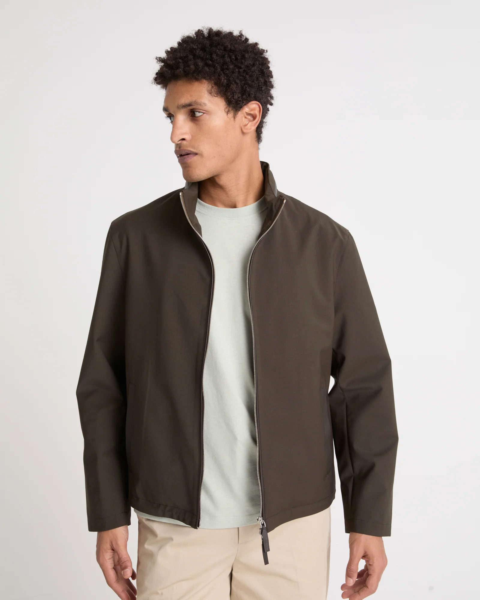 Waterproof hooded lambskin jacket with jersey lining – Image 2