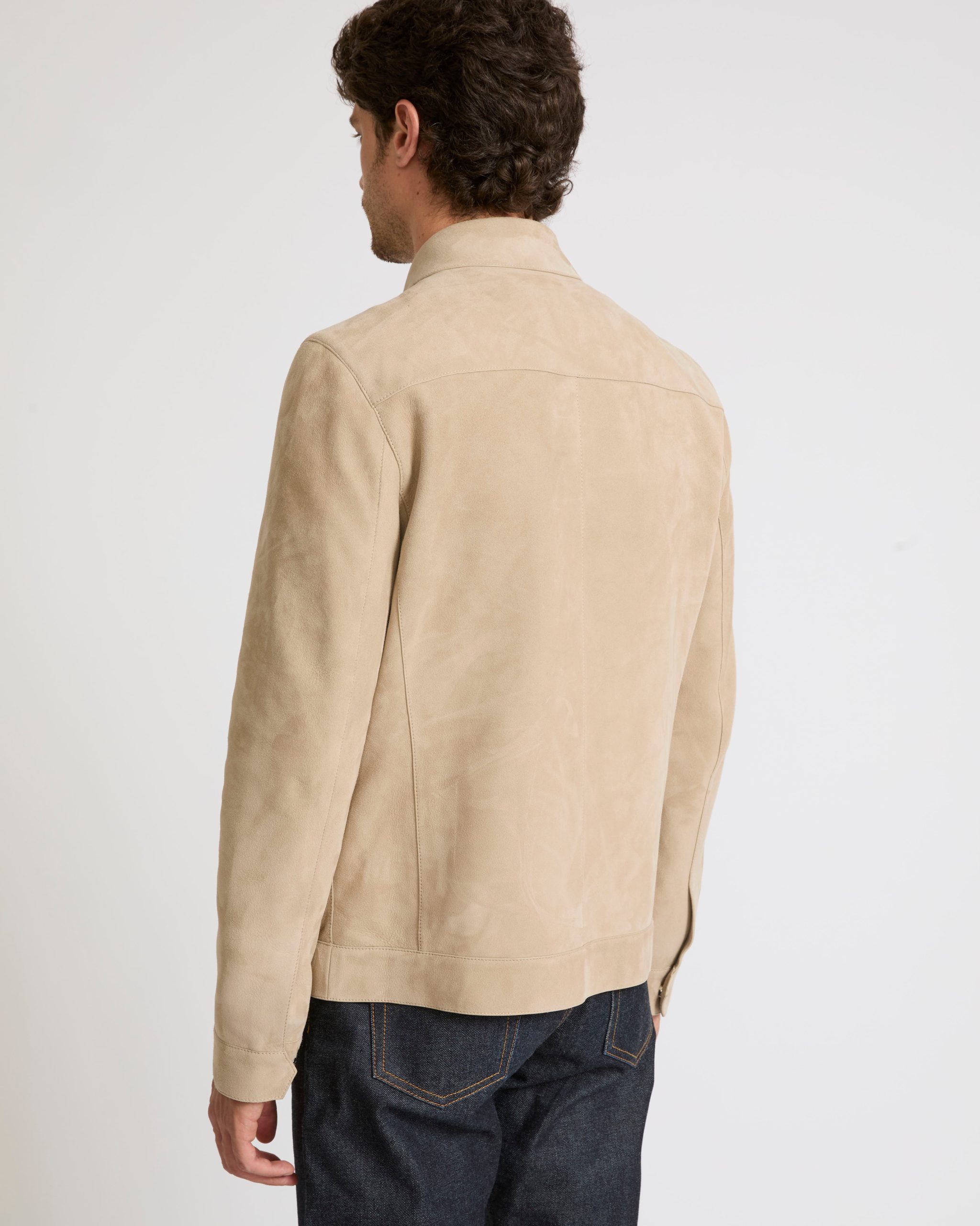 Double-sided velour leather jacket with nappa reverse – Image 4