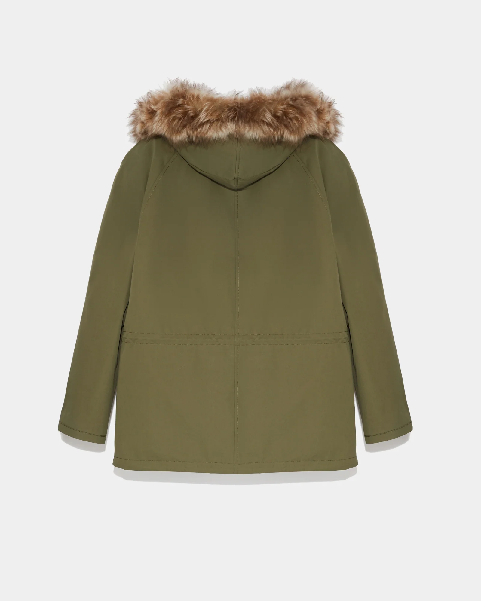 Short Iconic Parka In Cotton And Fluffy Lambswool – Image 2