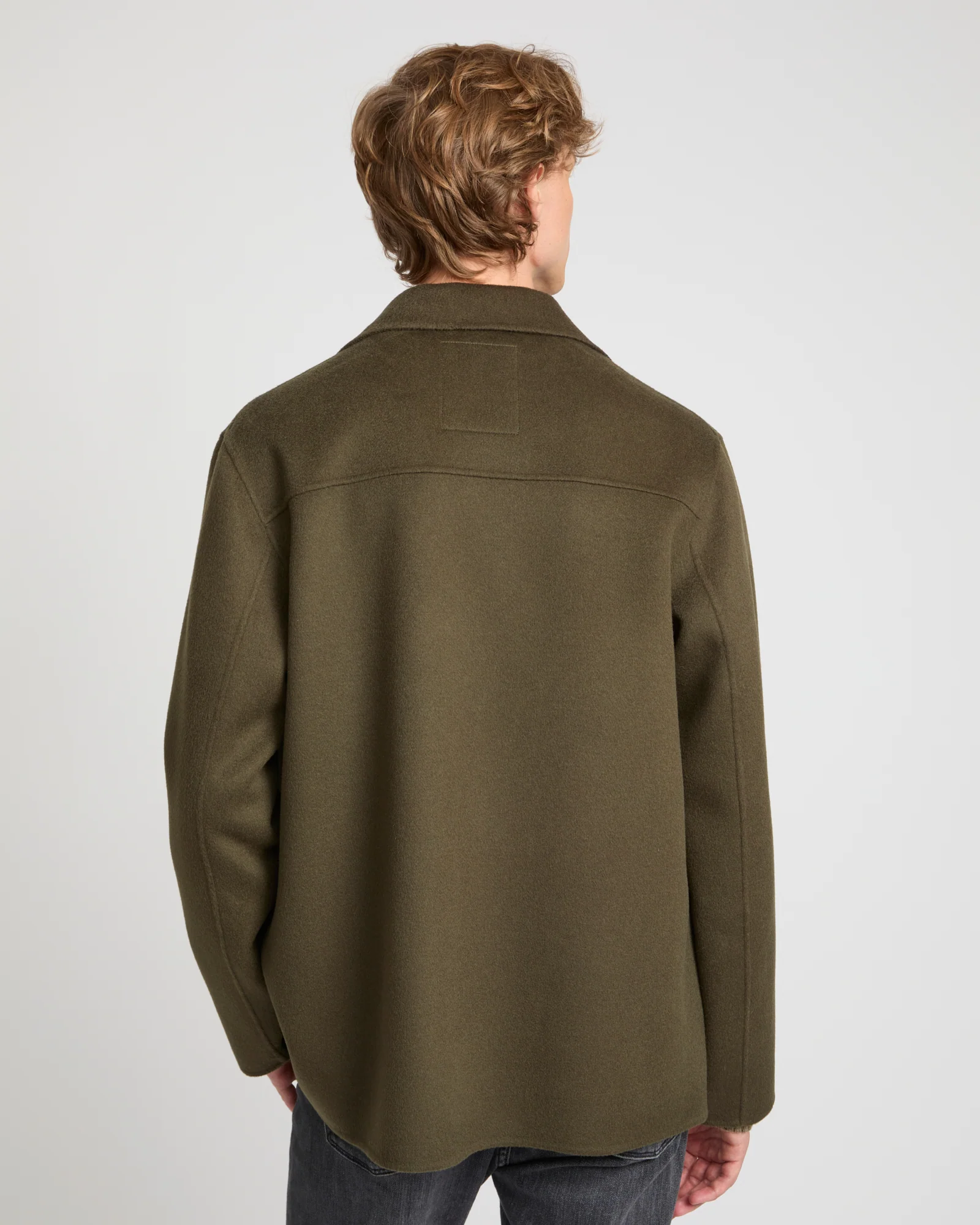 Workwear jacket in double-sided wool-cashmere fabric – Image 5