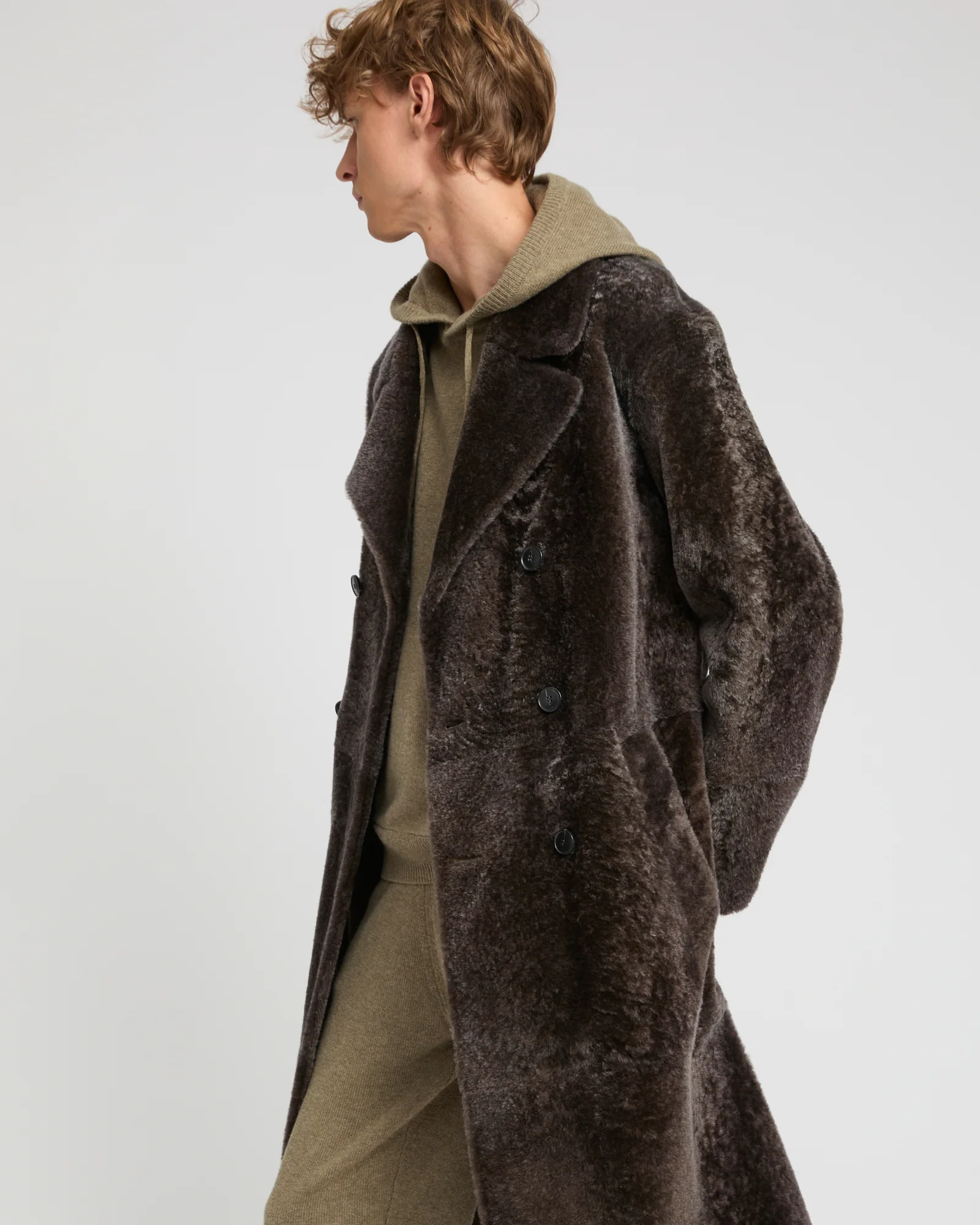 7/8 coat in Lacon shearling lambskin – Image 4