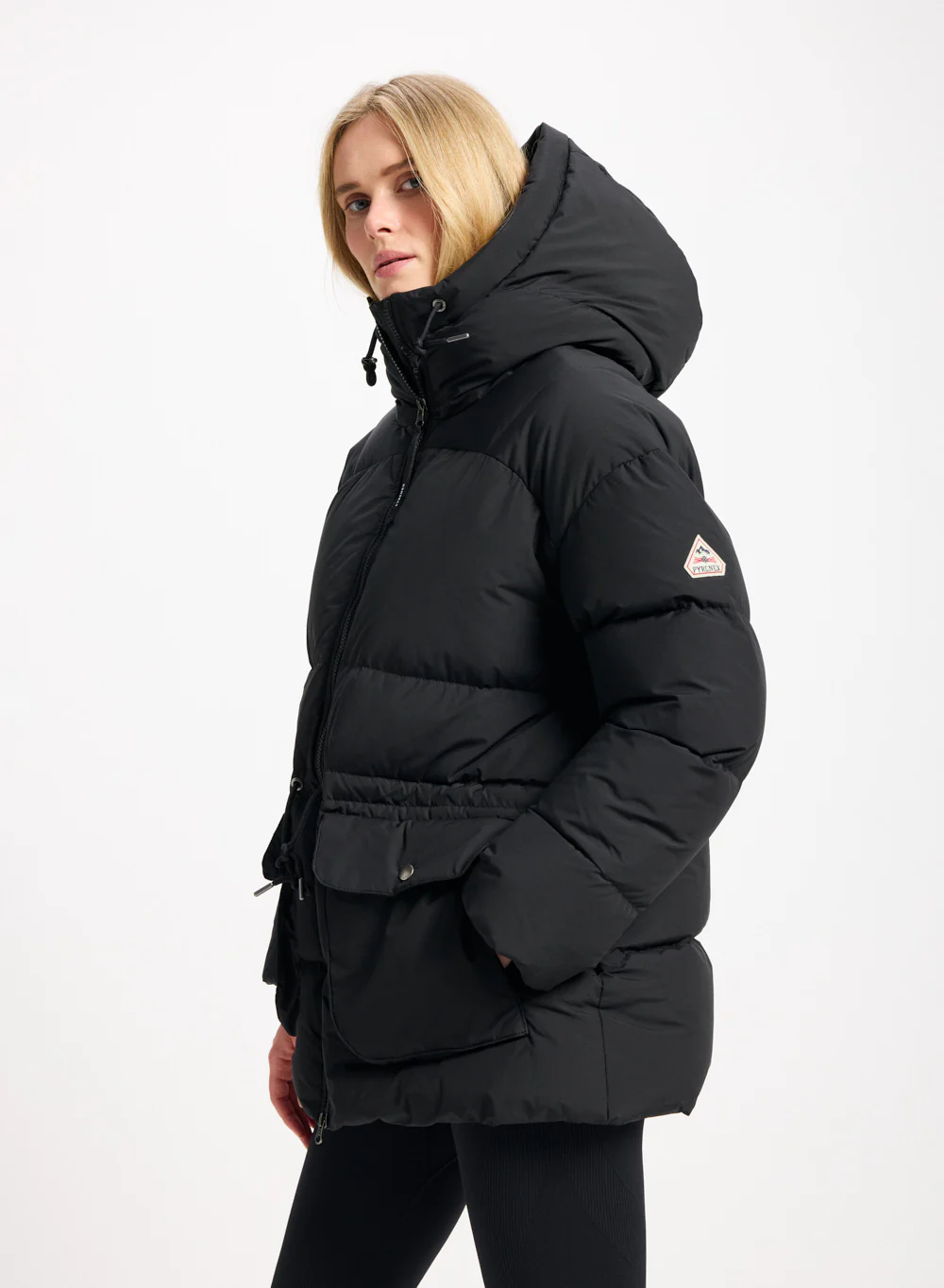 Doudoune hiver à capuche pour femme Pyrenex Aule noire – Image 3