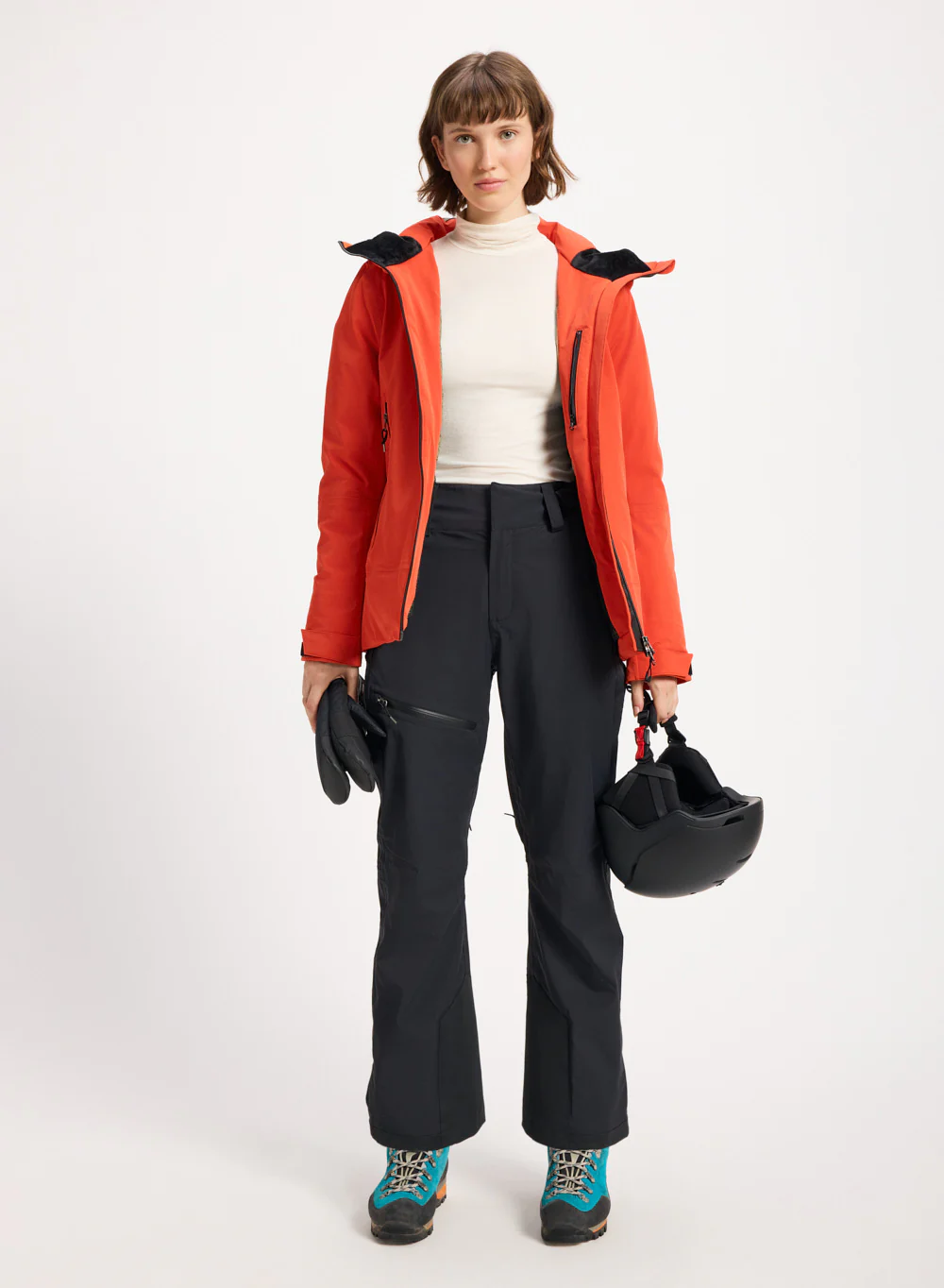Veste parka en duvet pour femme Pyrenex Nova orange – Image 5