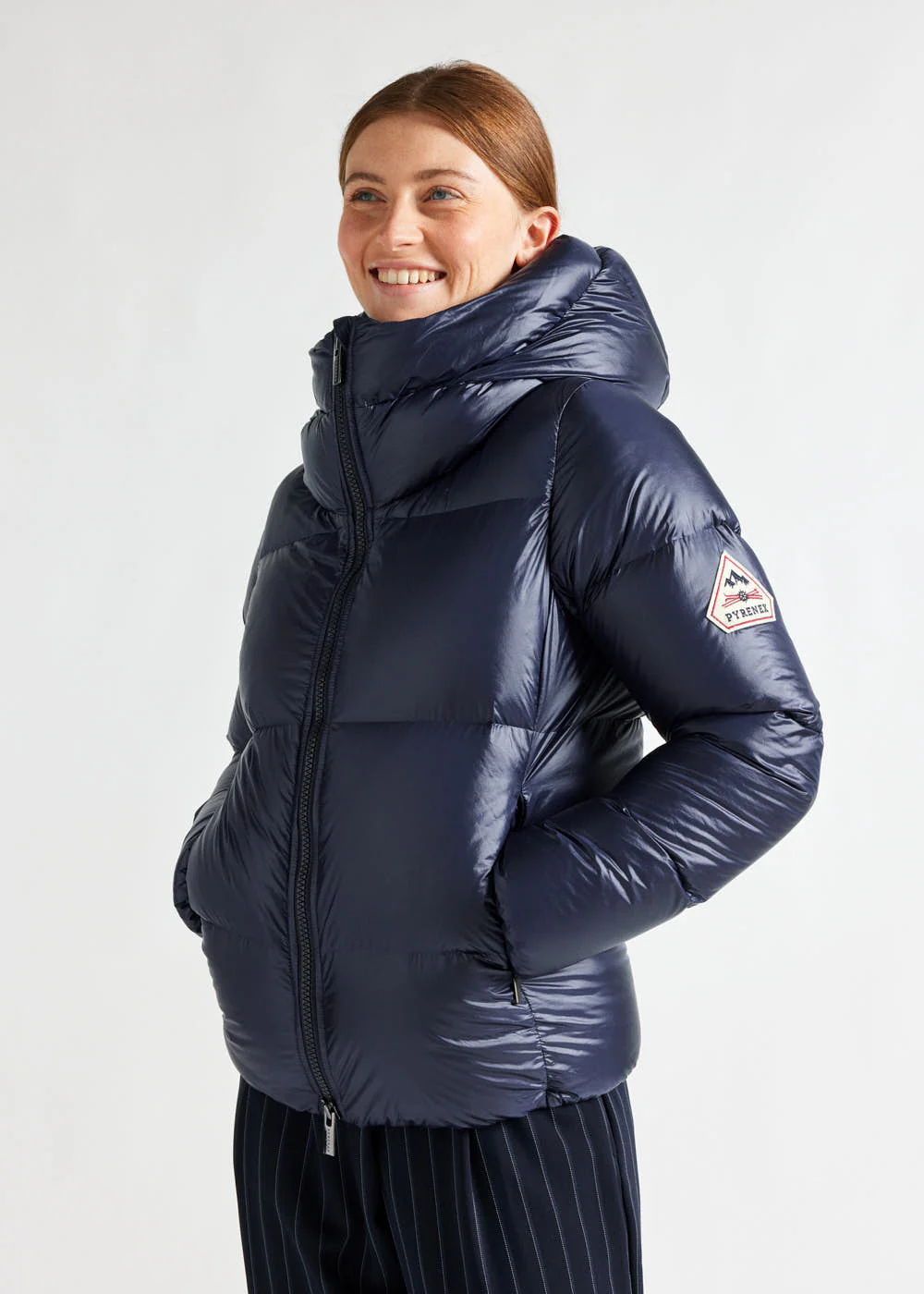 Doudoune femme Pyrenex Karla à capuche Amiral – Image 3